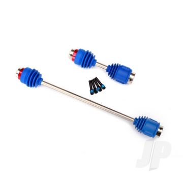 Traxxas Driveshafts, Centre E-Revo (Steel Constant-Velocity) Front (1Pc) / Rear (1Pc) (Assembled With Inner And Outer Dust Boots, For E-Revo) (TRX8655R)