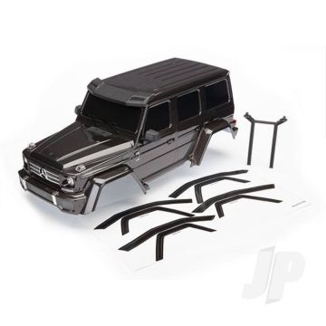 Traxxas Body, Mercedes-Benz G 500 4X4, Complete (Black) (Includes Rear Body Post, Grille, Side Mirrors, Door Handles, & Windshield Wipers) (TRX8811R)