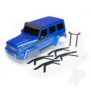 Traxxas Body, Mercedes-Benz G 500 4X4, Complete (Blue) (Includes Rear Body Post, Grille, Side Mirrors, Door Handles, & Windshield Wipers) (TRX8811X)