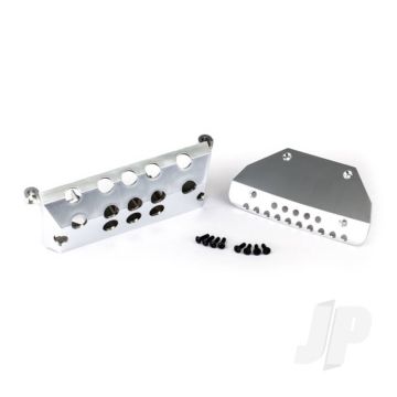 Traxxas Skid Plates, Mercedes-Benz G 63, Front & Rear (Satin-Plated Finish) / 3X10 Ccs (4 Pcs) / 3X10 Bcs (4 Pcs) (TRX8835)