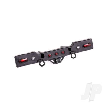 Traxxas Bumper, Rear (Black Chrome) (Assembled With Lenses) (TRX8838X)