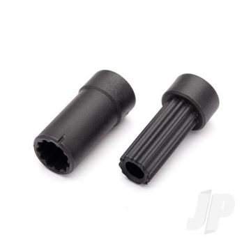 Traxxas Half Shafts, Centre (Internal Splined, Extra Short (1Pc) / External Splined, Extra Short (1Pc)) (Plastic Parts Only) (TRX8850)