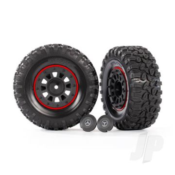 Traxxas Tyres And Wheels, Assembled Glued 2.2In Tyres (2 Pcs) (TRX8874)