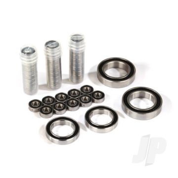 Traxxas Ball Bearing Set, Trx-4 Traxx, Black Rubber Sealed, Stainless (Contains 5X11X4 (40), 20X32X7 (2 Pcs), & 17X26X5 (2 Pcs) Bearings / 5X11X.5Mm Ptfe-Coated Washers (40)) (For 1 Pair Of Front Or Rear Tracks) (TRX8892)