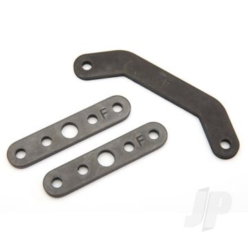 Traxxas Bulkhead Tie Bar, Front, Upper (1Pc) / Lower (2 Pcs) (Steel) (TRX8926)