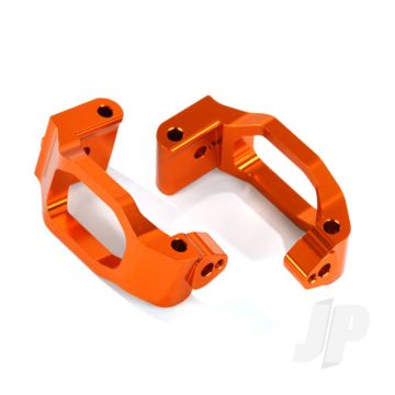 Traxxas Caster Blocks (C-Hubs), 6061-T6 Aluminium (Orange-Anodised), Left & Right / 4X22Mm Pin (4 Pcs) / 3X6Mm Bcs (4 Pcs) / Retainers (4 Pcs) (TRX8932A)