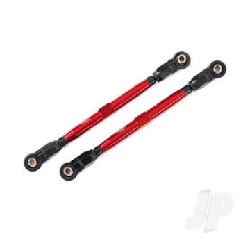 Traxxas Toe Links, Front (Tubes Red-Anodised, 6061-T6 Aluminium) (2 Pcs) (For Use With #8995 Widemaxx Suspension Kit) (TRX8997R)