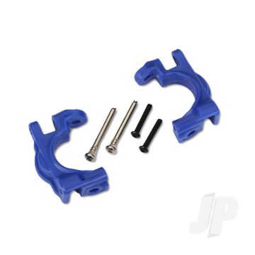 Traxxas Caster Blocks (C-Hubs), Extreme Heavy Duty, Blue (Left & Right)/ 3X32Mm Hinge Pins (2)/ 3X20Mm Bcs (2) (For Use With #9080 Upgrade Kit) (TRX9032X)