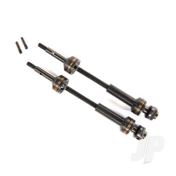 Traxxas Rear Driveshafts, Steel-Spline Constant-Velocity (Complete Assembly) (2 Pcs) (TRX9052X)