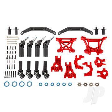 Traxxas Outer Driveline & Suspension Upgrade Kit, Extreme Heavy Duty, Red (TRX9080R)