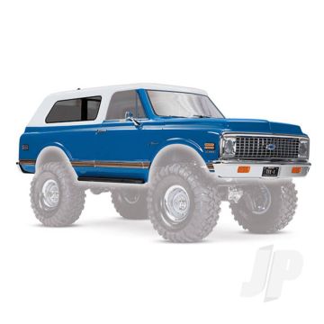 Traxxas Body, Chevrolet Blazer (1972), Complete (Blue) (Includes Grille, Side Mirrors, Door Handles, Windshield Wipers, Front & Rear Bumpers, Decals) (TRX9111X)
