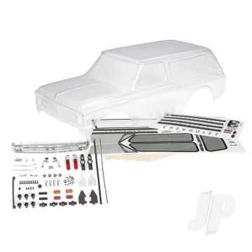 Traxxas Body, Chevrolet Blazer (1969 - 1970) (Clear, Requires Painting) (Includes Grille, Side Mirrors, Door Handles, Windshield Wipers, Decals, Window Masks) (TRX9112)