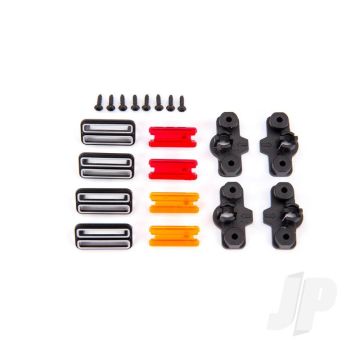 Traxxas Marker Light Housing (4)/ Marker Light Mount (4)/ Marker Light Lens (Red (2), Amber (2))/ Reverse Lens (Left & Right)/ 1.6X5 Bcs (Self-Tapping) (8) (TRX9116)