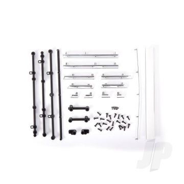 Traxxas Side Trim, Chevrolet Blazer (1972), Left & Right/ Rear Trim, Upper & Lower/ Retainers, Left, Right & Rear/ 2.6X8 Bcs (23)/ 1.6X5 Bcs (Self-Tapping) (5) (Fits #9111 Body) (TRX9117)