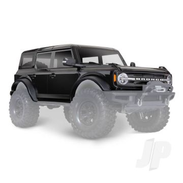 Traxxas Body, Ford Bronco (2021), Complete, Shadow Black (Painted) (Includes Grille, Side Mirrors, Door Handles, Fender Flares, Windshield Wipers, Spare Tire Mount, & Clipless Mounting) (Requires #8080X Inner Fenders) (TRX9211T)