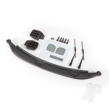 Traxxas Mirrors, Side, Black (Left & Right)/ Windshield Wipers (2)/ Cowl/ 2.5X8 Bcs (3)/ 2.5X10 Cs (2)/ 1.6X5 Bcs (2) (Fits #9211 Body) (TRX9217)