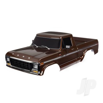 Traxxas Body, Ford F-150 (1979), Complete, Brown (Painted, Decals Applied) (Includes Grille, Side Mirrors, Door Handles, Windshield Wipers, & Clipless Mounting) (Requires #9288 Inner Fenders). Roll Bar Sold Separately (Choose Chrome 9262, Black 9262R, Or 