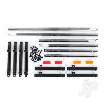 Traxxas Side Trim, Left & Right (Chrome)/ Led Lens/ 2.6X8Mm Bcs (14)/ 2.6X10Mm Bcs (6) (Fits #9230 Body) (TRX9231)