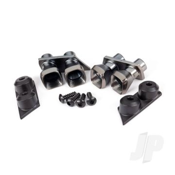 Traxxas Exhaust Tips (2)/ Exhaust Tip Mounts (2)/ 2.6X8 Bcs (4) (TRX9318)