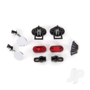 Traxxas Side Mirrors (Left & Right)/ Mounts (2)/ Tail Light Lens (2)/ Retainers (2)/ 1.6X7 Bcs (Self-Tapping) (6) (Fits #9333 Or 9335 Body) (TRX9339)