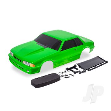 Traxxas Body, Ford Mustang, Fox Body, Green (Painted, Decals Applied) (Includes Side Mirrors, Wing, Wing Retainer, Rear Body Mount Posts, Foam Body Bumper, & Mounting Hardware) (TRX9421G)