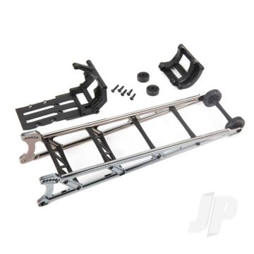 Traxxas Wheelie Bar, Black Chrome (Assembled)/ Wheelie Bar Mount (TRX9460X)