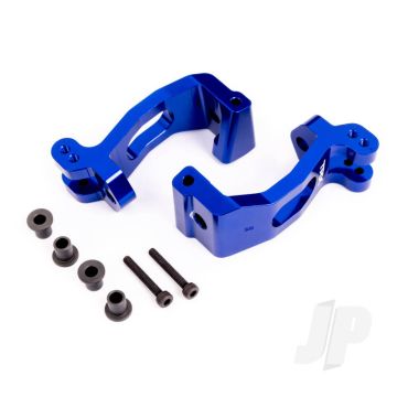 Traxxas Caster Blocks (C-Hubs), 6061-T6 Aluminium (Blue-Anodised), Left & Right/ Kingpin Bushings (4) (TRX9532X)