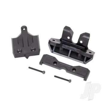 Traxxas Bumper, Rear / Skidplate, Rear / Tie Bar Mount, Rear / 3X25 Cs (2) (TRX9536)