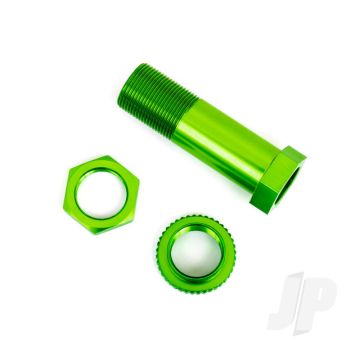 Traxxas Servo Saver Post/ Adjuster Nut/ Locknut (Green-Anodised, 6061-T6 Aluminium) (1 Each) (TRX9545G)