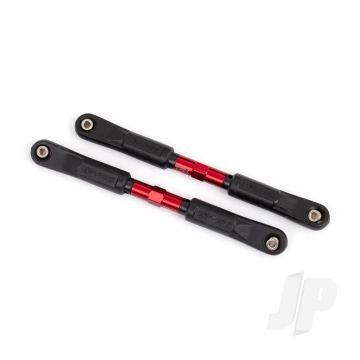 Traxxas Camber Links, Front, Sledge (Tubes Red-Anodised, 7075-T6 Aluminium, Stronger Than Titanium) (117Mm) (2)/ Rod Ends, Assembled With Steel Hollow Balls (4)/ Aluminium Wrench, 8Mm (1) (TRX9547R)