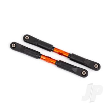 Traxxas Camber Links, Front, Sledge (Tubes Orange-Anodised, 7075-T6 Aluminium, Stronger Than Titanium) (117Mm) (2)/ Rod Ends, Assembled With Steel Hollow Balls (4)/ Aluminium Wrench, 8Mm (1) (TRX9547T)