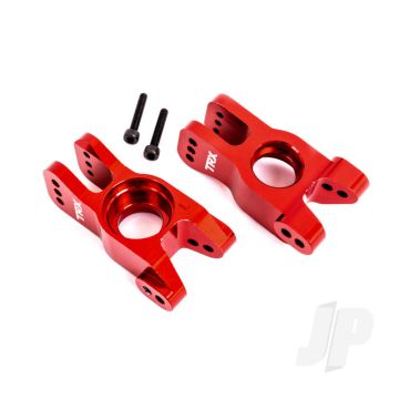 Traxxas Carriers, Stub Axle, 6061-T6 Aluminium (Red-Anodised) (Left And Right) (TRX9552R)