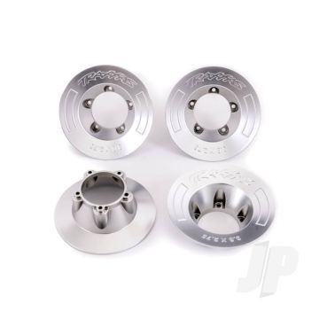 Traxxas Wheel Covers, Satin Chrome (4) (Fits #9572 Wheels) (TRX9568X)