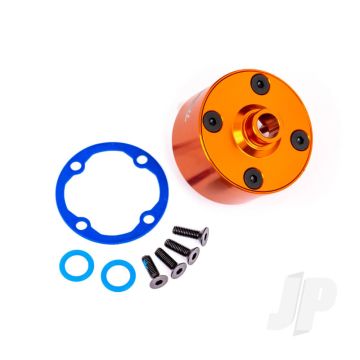 Traxxas Carrier, Differential (Aluminium, Orange-Anodised)/ Differential Bushing/ Ring Gear Gasket/ 3X10Mm Ccs (4) (TRX9581T)