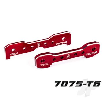Traxxas Tie Bars, Front, 7075-T6 Aluminium (Red-Anodised) (Fits Sledge) (TRX9629R)
