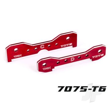 Traxxas Tie Bars, Rear, 7075-T6 Aluminium (Red-Anodised) (Fits Sledge) (TRX9630R)