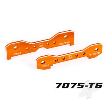 Traxxas Tie Bars, Rear, 7075-T6 Aluminium (Orange-Anodised) (Fits Sledge) (TRX9630T)