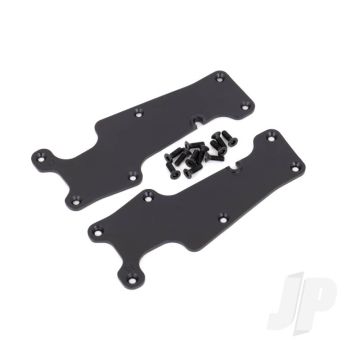 Traxxas Suspension Arm Covers, Black, Front (Left And Right) / 2.5X8 Ccs (12) (TRX9633)