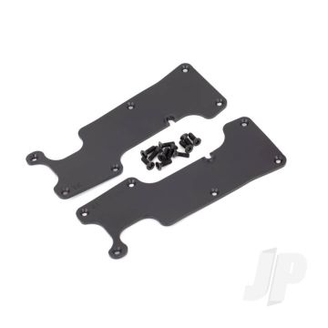 Traxxas Suspension Arm Covers, Black, Rear (Left And Right) / 2.5X8 Ccs (12) (TRX9634)