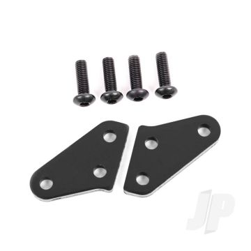 Traxxas Steering Block Arms (Aluminium, Dark Titanium-Anodised) (2) (Fits #9537 And 9637 Steering Blocks) (TRX9636A)