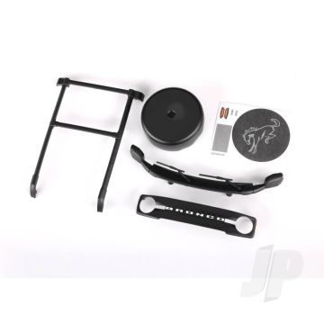 Traxxas Roof Rack/ Spare Tire Cover/ Cowl/ Grille (Fits #9711 Body) (TRX9715)