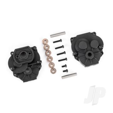 Traxxas Gearbox Housing (Front & Rear)/ 2X4Mm Bcs (With Threadlock) (2)/ 2X8Mm Bcs (4)/ 3X16Mm Pins (2) (TRX9747)