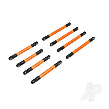 Traxxas Suspension Link Set, 6061-T6 Aluminium (Orange-Anodised) (Includes 5X53Mm Front Lower Links (2), 5X46Mm Front Upper Links (2), 5X68Mm Rear Lower Or Upper Links (4)) (TRX9749-ORNG)
