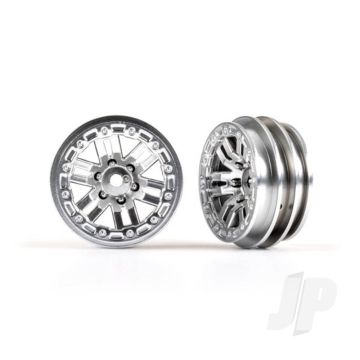 Traxxas Wheels, 1.0In (Satin Chrome) (2) (TRX9768-SATIN)