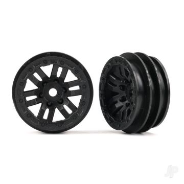 Traxxas Wheels, 1.0in Black (2) (TRX9768)