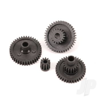Traxxas Gear Set, Transmission, High Range (Trail) (16.6:1 Reduction Ratio)/ Pinion Gear, 11-Tooth (TRX9776)