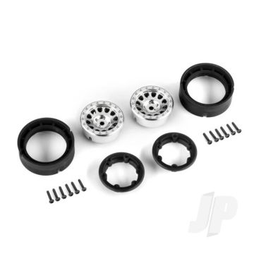 Traxxas Wheels, Method 105 1.0In, (Satin Chrome) (2) (TRX9781-SATIN)