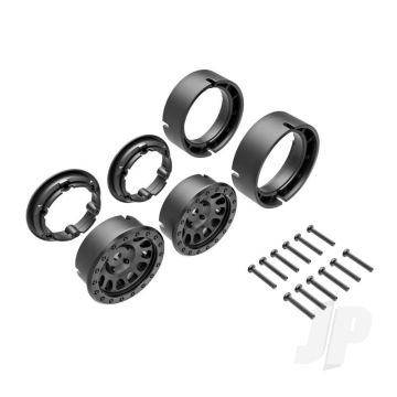 Traxxas Wheels, Method 105 1.0", (Black, Beadlock) (2) (TRX9781)