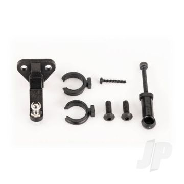 Traxxas Trailer Hitch (Assembled)/ Trailer Coupler/ 3Mm Spring Pre-Load Spacers (2)/ 2.5X8Mm Bcs (2)/ 1.6X10Mm Bcs (Self-Tapping) (1) (TRX9796)