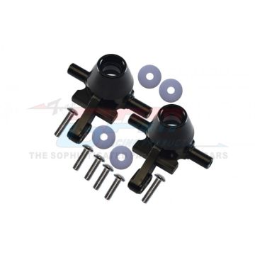 GPM Racing Tamiya TT02 Aluminium Front Knuckle - Black (TT2021-BK)